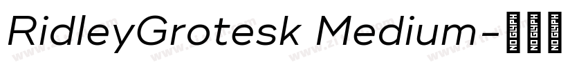 RidleyGrotesk Medium字体转换